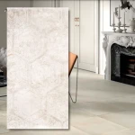 Minkštas betoninis šešiakampis rudas akmens masės plytelė 120x60x0,8cm