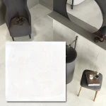 Minkštas betonas Balta akmens masės plytelė 60x60x2 cm