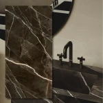 Calacatta Black Lux kvarcinis aglomeratorius 320x160x0,6cm