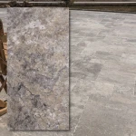 Travertinas Ash Argent Antique Tumbled 40,6x61x3 cm