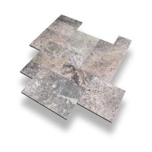 Trawertyn Ash Argent Antykowany Bębnowany3 cm  1kpl=0,742m2   Komplet Rzymski 2.webp