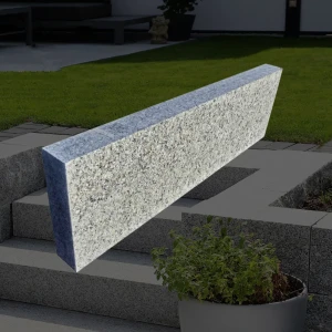 Obrzeże granitowe 8x25 80-120 cm góra płomień