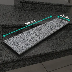 Stopnica granitowa grafitowa płomieniowana Dark Grey G654 New 150x33x3 PRZEDSPRZEDAŻ!