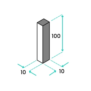 Palisada łupana  Obrzeże Wapienne Kadappa Black Limestone 100x10x10 cm 3 .webp