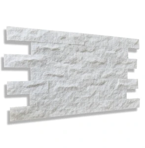 Kamień dekoracyjny marmurowy Pure White Brick 7x30