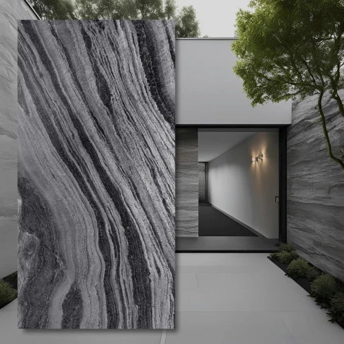 Kamień elewacyjny-dekoracyjny Silver Grey Leather 30x90x1,2 cm