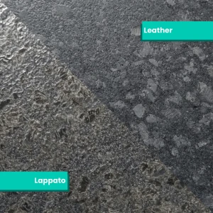 Płytka granitowa szczotkowana Steel Grey leather 61x30,5x1 cm