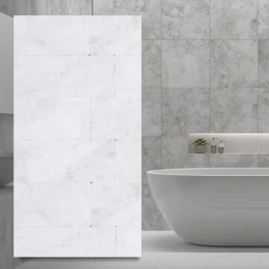 Płytka marmurowa Bębnowana Royal White 10x30,5x1 cm