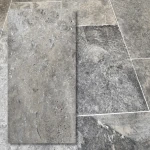 Travertinas Silver Premium Tumbled Cut 61x40,6x1,2 cm