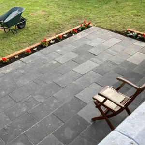 Kamień Kadappa Black Limestone Bębnowany French Pattern 1kpl= 0,742m2 | Komplet Rzymski