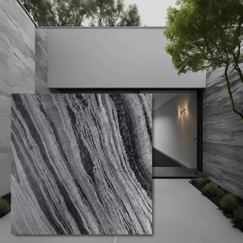 Płytka Kwarcytowa Silver Grey Leather 60x60x1,2 cm