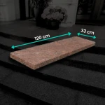 Poliruoto granito pakopa Multicolor Red 120x33x2 cm