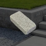 Granito kubas G602 G602 Liepsnuota - Smulkintas 20x10x5 cm