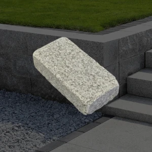 Kostka granitowa G602 Płomieniowana - Bębnowana 20x10x5 cm