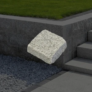 Kostka granitowa G602 Płomieniowana - Łupana 10x10x10 cm