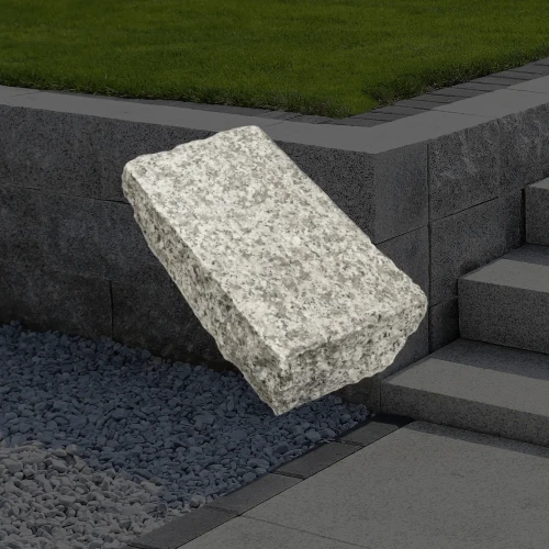 Kostka granitowa G602 Płomieniowana - Łupana 20x10x5 cm