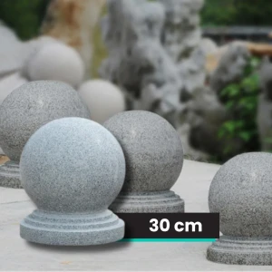 Poliruotas sodo granitinis rutulys G603, skersmuo 30 cm