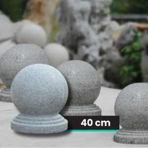 Poliruotas sodo granitinis rutulys G603, skersmuo 40 cm