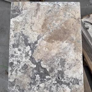 Trawertyn Silver Latte Bębnowany 61x61x3 cm 6