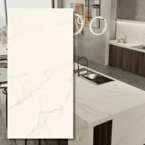 Didelio formato keraminė plokštė Calacatta Apuano Poliruotas 320x160x0,6 cm