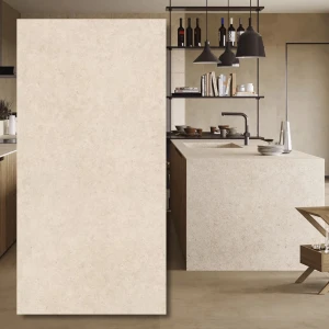 Didelio formato keraminė plokštė Boost Stone Ivory Hammered 320x160x0,6 cm