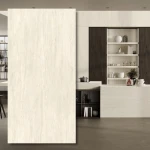 Didelio formato keraminė plokštė Travertino White Hammered 320x160x0,6 cm