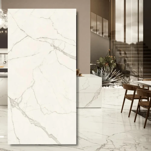 Spiek kwarcowy Calacatta Extra Silk 320x160x0,6 cm