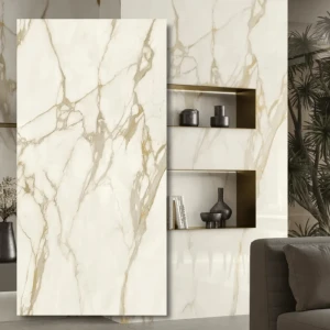 Spiek kwarcowy Calacatta Gold Silk 324x162x1,2 cm
