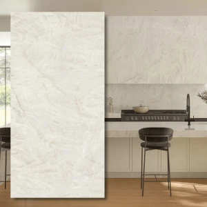 Spiek kwarcowy Crystal White Polerowany 320x160x0,6 cm