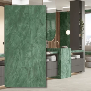 Spiek kwarcowy Exotic Green Polerowany 320x160x0,6 cm
