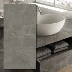 Didelio formato keraminė Grey Stone Silk 324x162x1,2 cm
