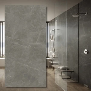 Spiek kwarcowy Grey Stone Silk 320x160x0,6 cm