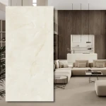 Didelio formato keraminė Onyx White Silk 324x162x1,2 cm