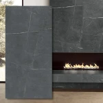 Didelio formato keraminė Soapstone Dark Hammered 324x162x2 cm