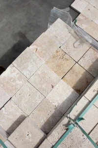 Trawertyn Blend Mix Bębnowany 15,25x15,25x3 cm