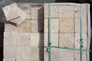 Trawertyn Blend Mix Bębnowany 15,25x15,25x3 cm