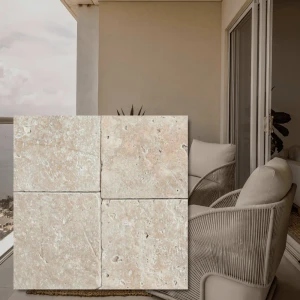 Trawertyn Blend Mix Bębnowany 15,25x15,25x3 cm