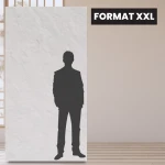 Balto kvarco akmens White Quartz Marble 122x244x0,2 cm