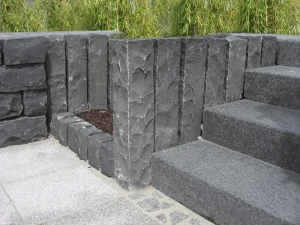 Ogrodowa Palisada Łupana G690 Bazalt Black 33x10x10 cm