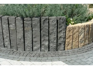 Ogrodowa Palisada Łupana G690 Bazalt Black 33x10x10 cm