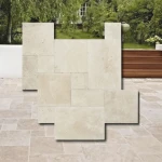 Travertine Light Tumbled French Pattern 12mm 1 set = 0.742m2 | Romėnų rinkinys IŠANKSTINIO UŽSAKYMO!