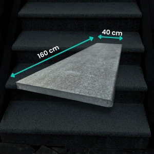 Stopnica Płomieniowana G690 Bazalt polerowana bullnose 160x40x3 cm  (3).webp
