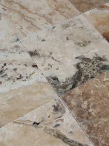 Trawertyn Philadelphia Niewypełniony Szlif Bębnowany 20,3x20,3x1,2 cm