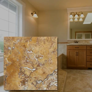 Trawertyn Yellow Szlifowany Niewypełniony Modern Tumbled 20,3x20,3x1,2 cm