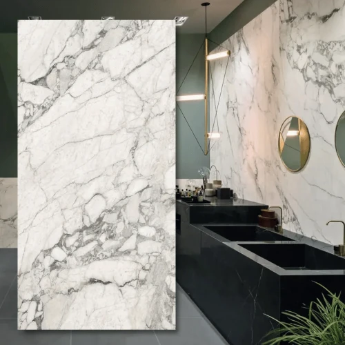 Spiek kwarcowy 12mm The Top Marazzi Calacatta Extra Matt 324x162 cm