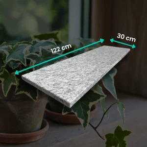 Parapet granitowy polerowany Ipanema 122x30x2 cm