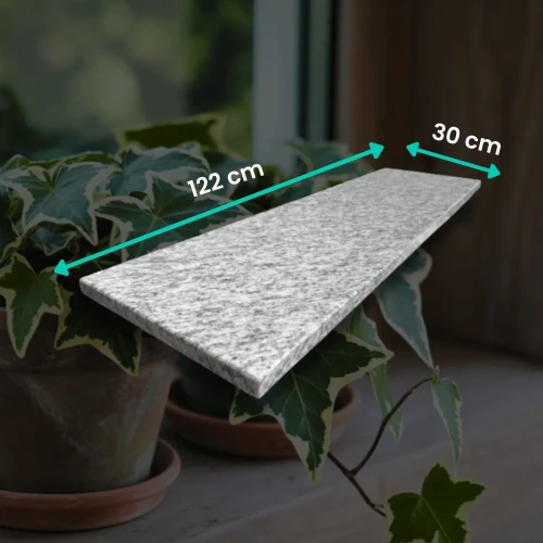 Parapet granitowy polerowany Ipanema 122x30x2 cm
