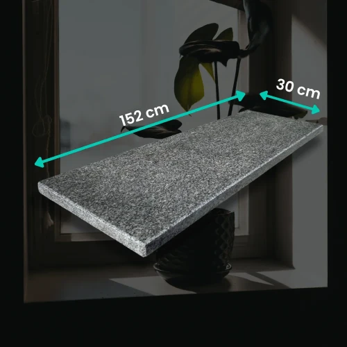 Parapet granitowy polerowany Oxford 152x30x2 cm
