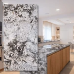 Brazilijos granitas Voragem Blue 2cm poliruotas - plokštė