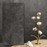 Šilko akmens juoda šifono porcelianinė plytelė 60X30X0,6 cm